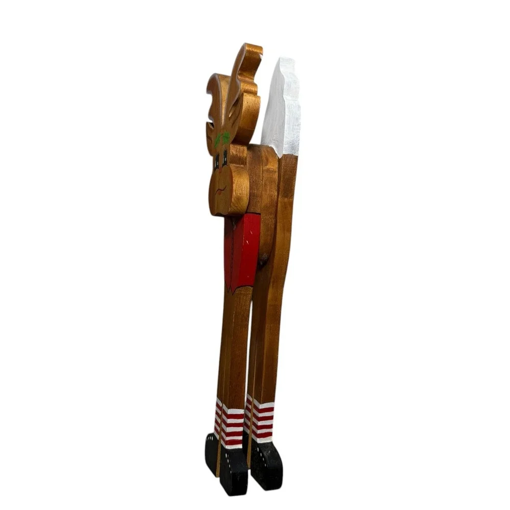 Vintage Wooden Reindeer‎ 18